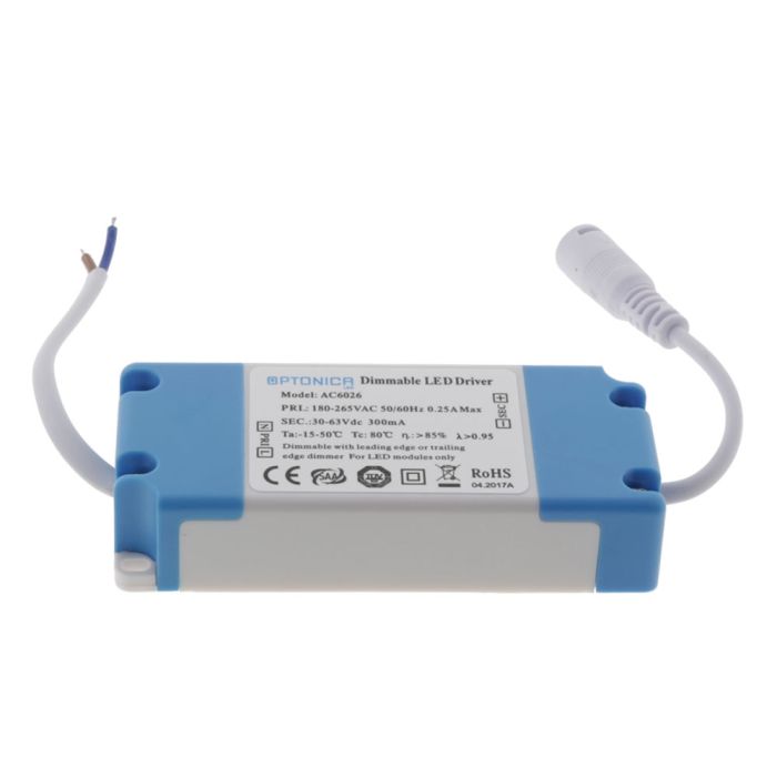 Optonica AC6026 Triac Dimmable LED Driver - 300mA 18W