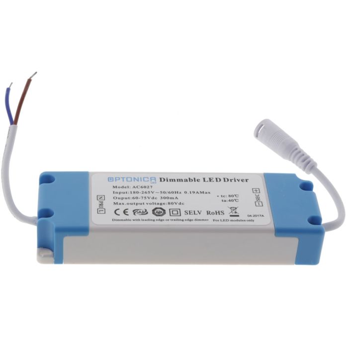 Optonica AC6027 Triac Dimmable LED Driver - 300mA 30W