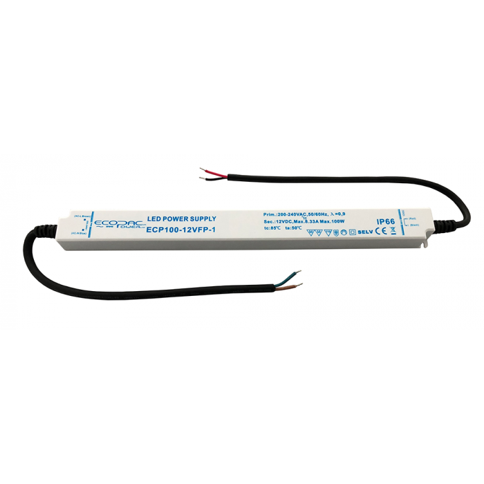 Ecopac ECP100-24VFP-1 Slimline Constant Voltage LED Driver 100W 24V