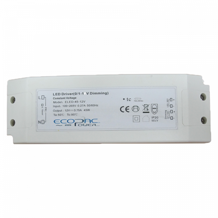 Ecopac Dimmable LED Driver ELED-45-24V 45w 24V