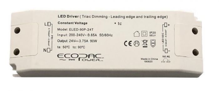 Ecopac Power ELED-90P-24T Triac Dimmable LED Driver 90W 24V