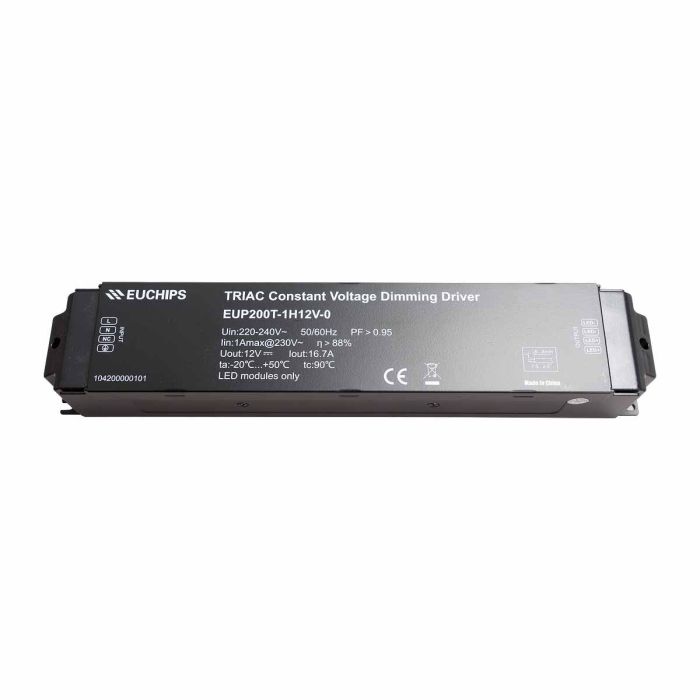 EUCHIPS EUP200T-1HV Series Mains Dimmable LED Driver 200W 12-24V