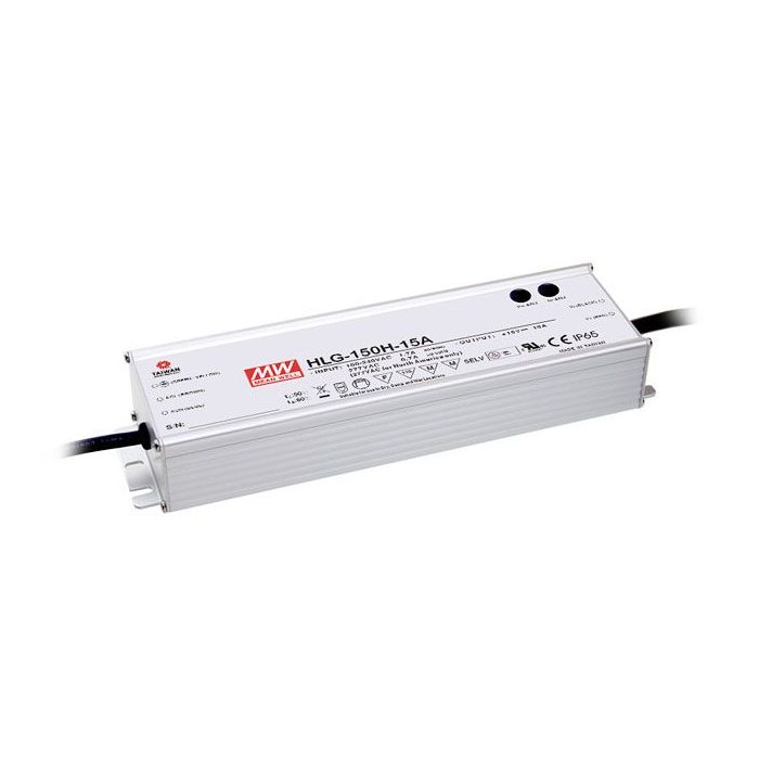 Mean Well HLG-150H B Series Dimmable IP67 Rated LED Driver 150W 12V – 54V