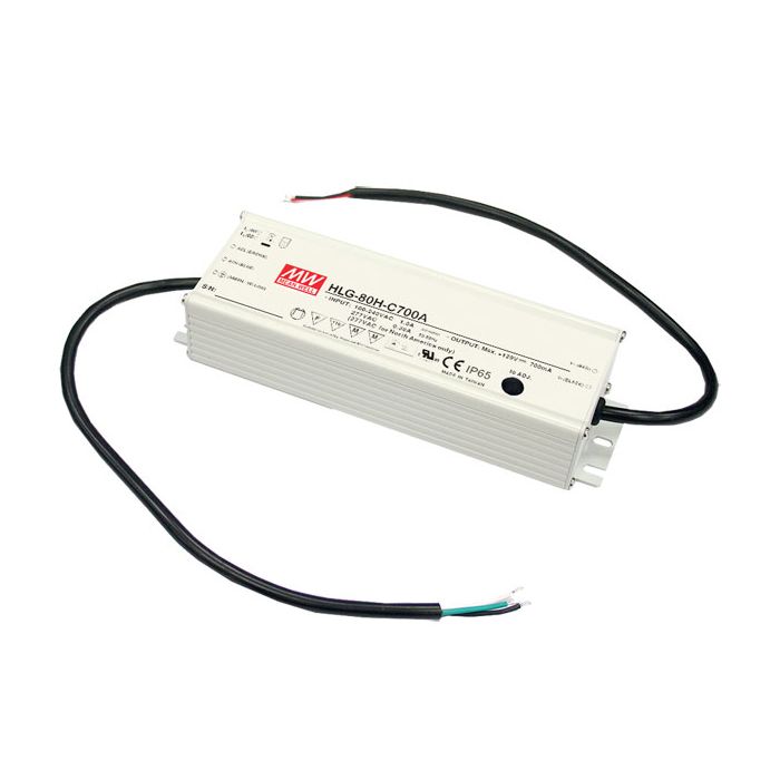 Mean Well HLG-80H Series LED Driver 80W 12V – 54V