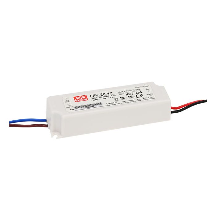 Mean Well LPV-20 Series LED Driver 15W - 20W 5V – 24V