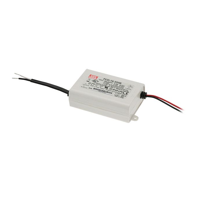 Mean Well PCD-16 Series LED Driver 16W 350mA – 1400mA