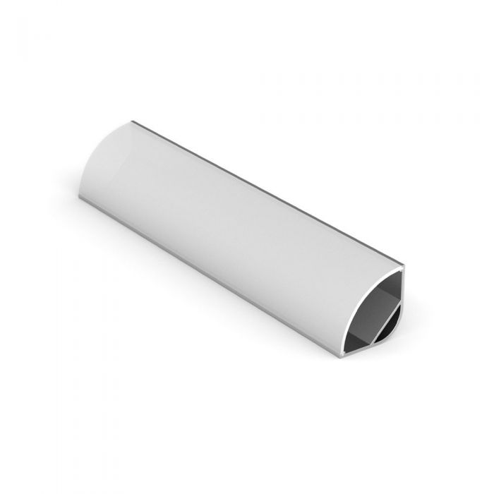 2M Surface Mount Angled 30 x 30mm Profile, Diffuse Cover & Fixing Kit