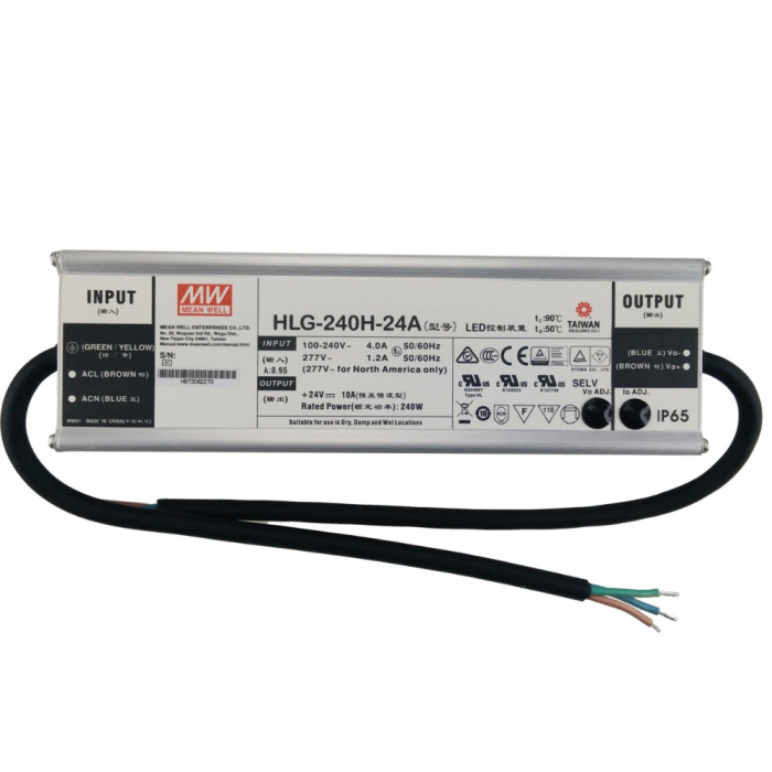 Mean Well LED Driver HLG-240H-24A 240W 24V