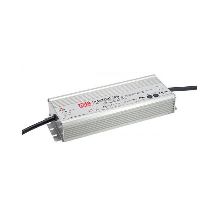 Mean Well HLG-320HB Series IP67 Rated LED Driver 264W – 320W 12V – 54V