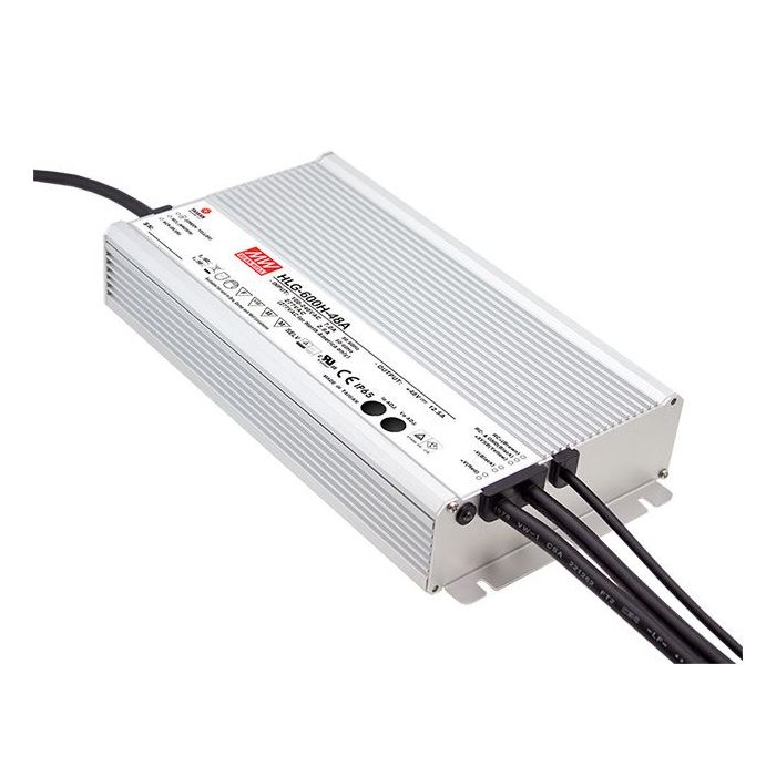 Mean Well HLG-600HB Series IP67 Rated LED Driver 480W - 605W 12V – 54V