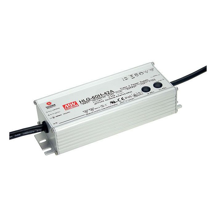 Mean Well HLG-60HB Series IP67 Rated LED Driver 60W 15V – 54V