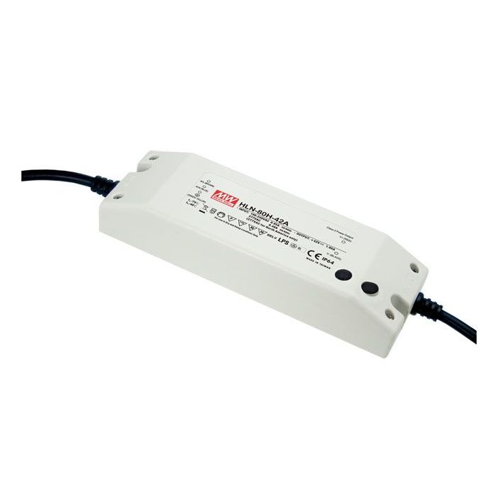 Mean Well HLN-80HB Series Dimmable LED Driver 80W 12V – 54V