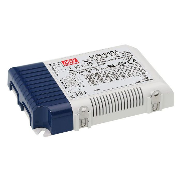 Mean Well LCM Series LED Driver 25W - 60W 350-500~1050-1400mA