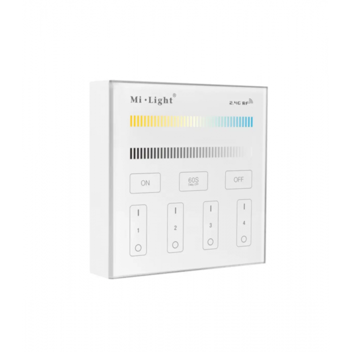 4 Zone CCT LED Wall Mounted Touch Panel Remote Control
